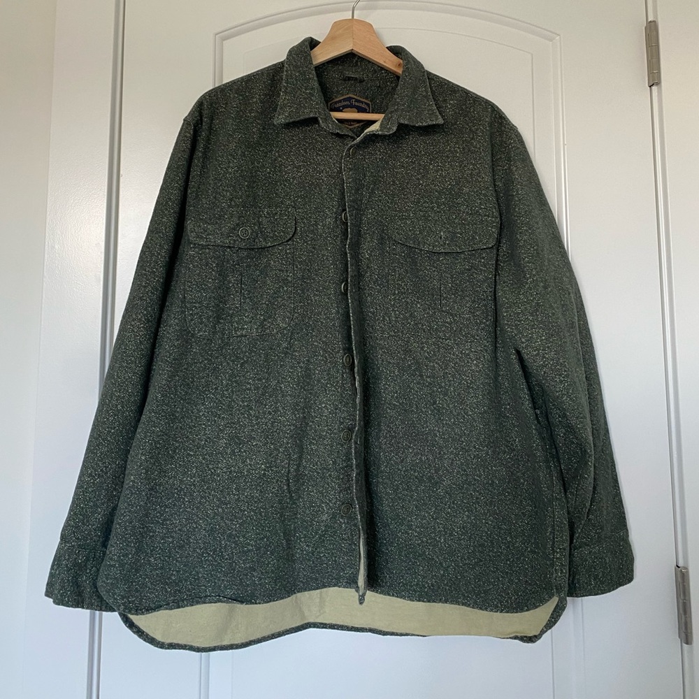 Army green shacket
